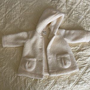 Baby Fuzzy Hooded Peacoat
